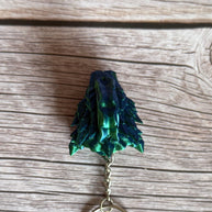 Jellyfish Dragon Head 3D Printed Keychain – Fantasy Ocean Keychain, Mystical Sea Creature, Unique Dragon Lover Gift, Aquatic Accessory
