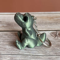 Cute T-Rex 3D Printed Keychain – Adorable Dinosaur Gift, Fun Jurassic Accessory, Unique Dino Lover Keychain, Prehistoric Charm