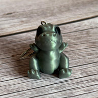 Cute T-Rex 3D Printed Keychain – Adorable Dinosaur Gift, Fun Jurassic Accessory, Unique Dino Lover Keychain, Prehistoric Charm