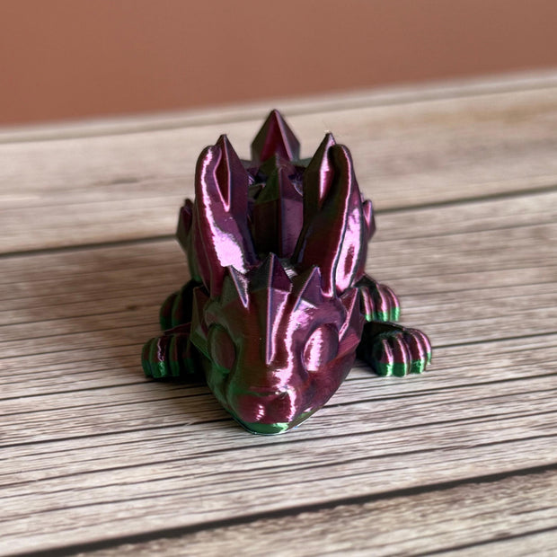 Multicolored Articulated 3D Printed Crystal Bunny – Vibrant Rabbit Decor, Fantasy Bunny Collectible, Unique Animal Gift, Colorful Display