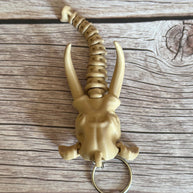 Elephant Skull 3D Printed Keychain – Articulated Trunk, Unique Bone Design, Wildlife Gift, Gothic Accessory, Anatomical Charm