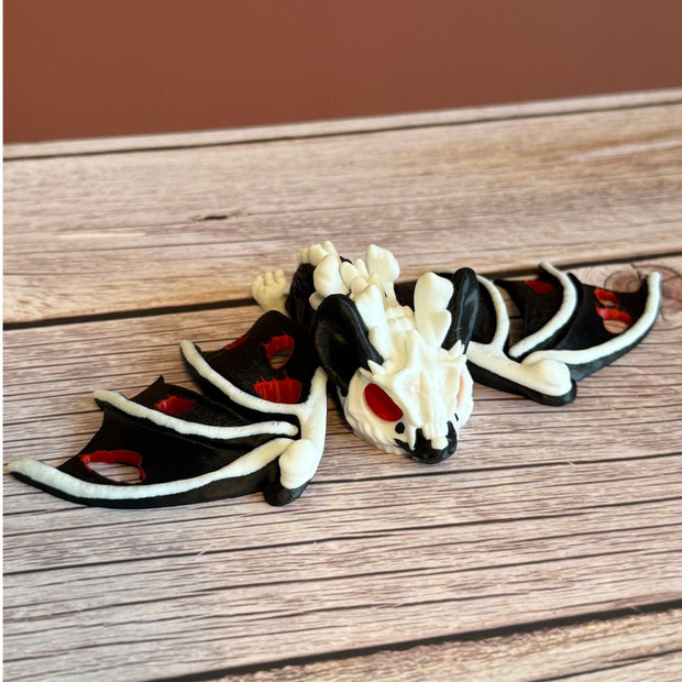Articulated Hollow Bloody Bat 3D Printed Toy – Spooky Movable Creature, Gothic Decor, Halloween Horror Gift, Creepy Collectible Figure