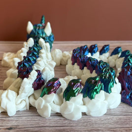 Articulated 22in Unicorn Dragon 3D Printed Toy – Posable Fantasy Creature, Magical Display Figure, Mythical Dragon Gift