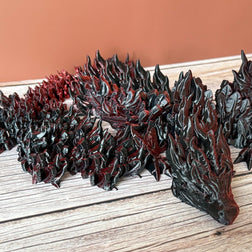 Articulated 19.5in Phoenix Dragon 3D Printed Toy – Fiery Fantasy Creature, Posable Mythical Decor, Unique Dragon Gift