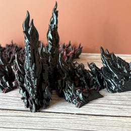 Articulated 19.5in Phoenix Dragon 3D Printed Toy – Fiery Fantasy Creature, Posable Mythical Decor, Unique Dragon Gift