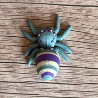 Mini Articulated Egg Spider 3D Printed Figurine – Cute Pastel Arachnid, Unique Spider Decor, Fun Spring Collectible, Quirky Holiday Gift