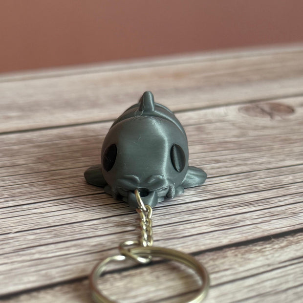 Articulated Catfish 3D Printed Keychain – Movable Fish Charm, Unique Aquatic Gift, Fun Fidget Toy, Fishing Lover Accessory
