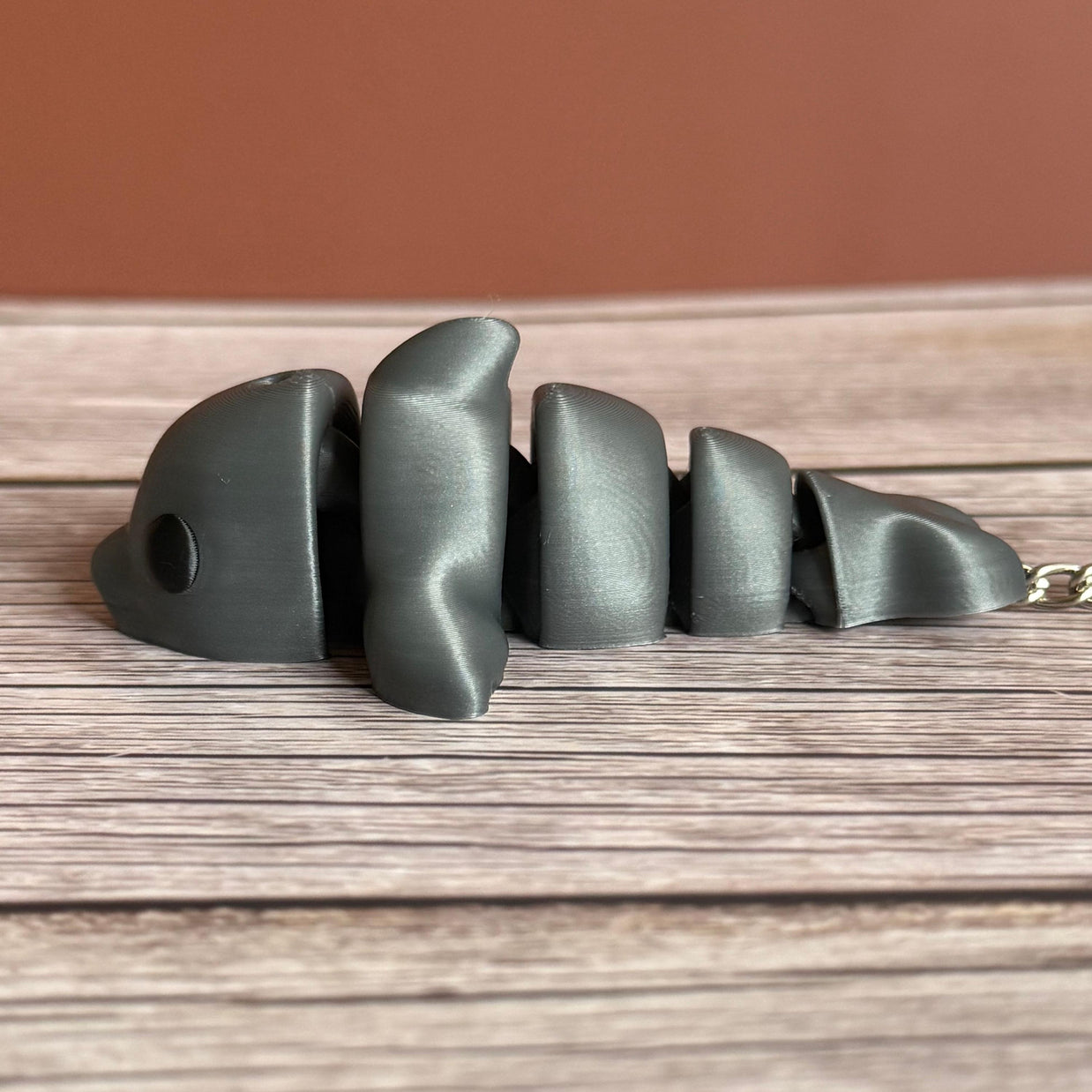 Articulated Dolphin 3D Printed Keychain – Movable Ocean Animal, Cute Fidget Toy, Marine Life Gift, Fun Sea Creature Charm