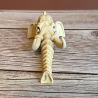 Elephant Skull 3D Printed Keychain – Articulated Trunk, Unique Bone Design, Wildlife Gift, Gothic Accessory, Anatomical Charm