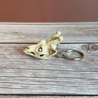Giraffe Skull 3D Printed Keychain – Unique Animal Bone Design, Wildlife Lover Gift, Gothic Charm, Cool Anatomical Accessory
