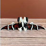 Articulated Hollow Bloody Bat 3D Printed Toy – Spooky Movable Creature, Gothic Decor, Halloween Horror Gift, Creepy Collectible Figure