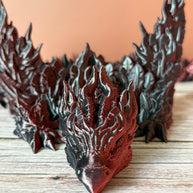 Articulated 19.5in Phoenix Dragon 3D Printed Toy – Fiery Fantasy Creature, Posable Mythical Decor, Unique Dragon Gift