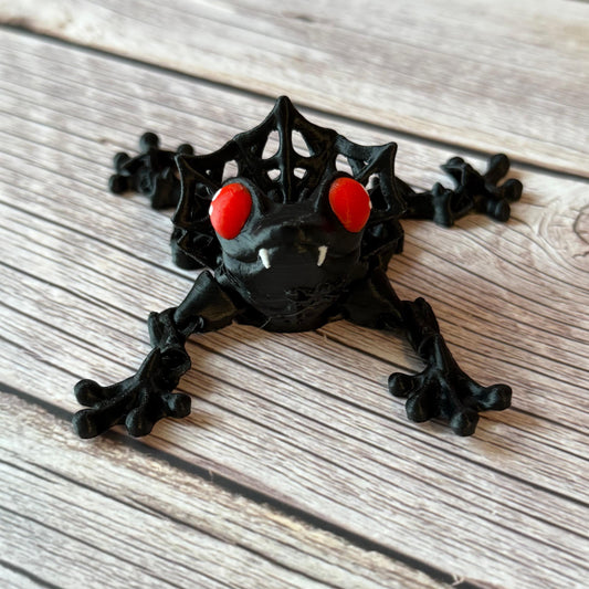 Articulated Count Frogula – 3D Printed Vampire Frog Halloween Toy