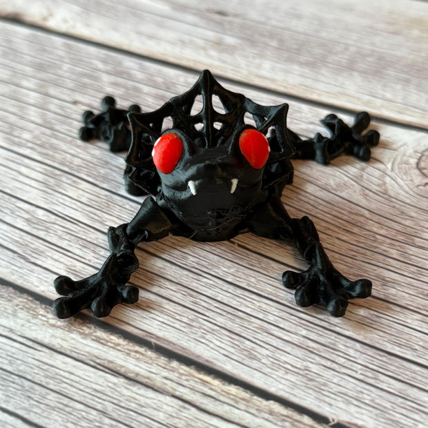Articulated Count Frogula – 3D Printed Vampire Frog Halloween Toy