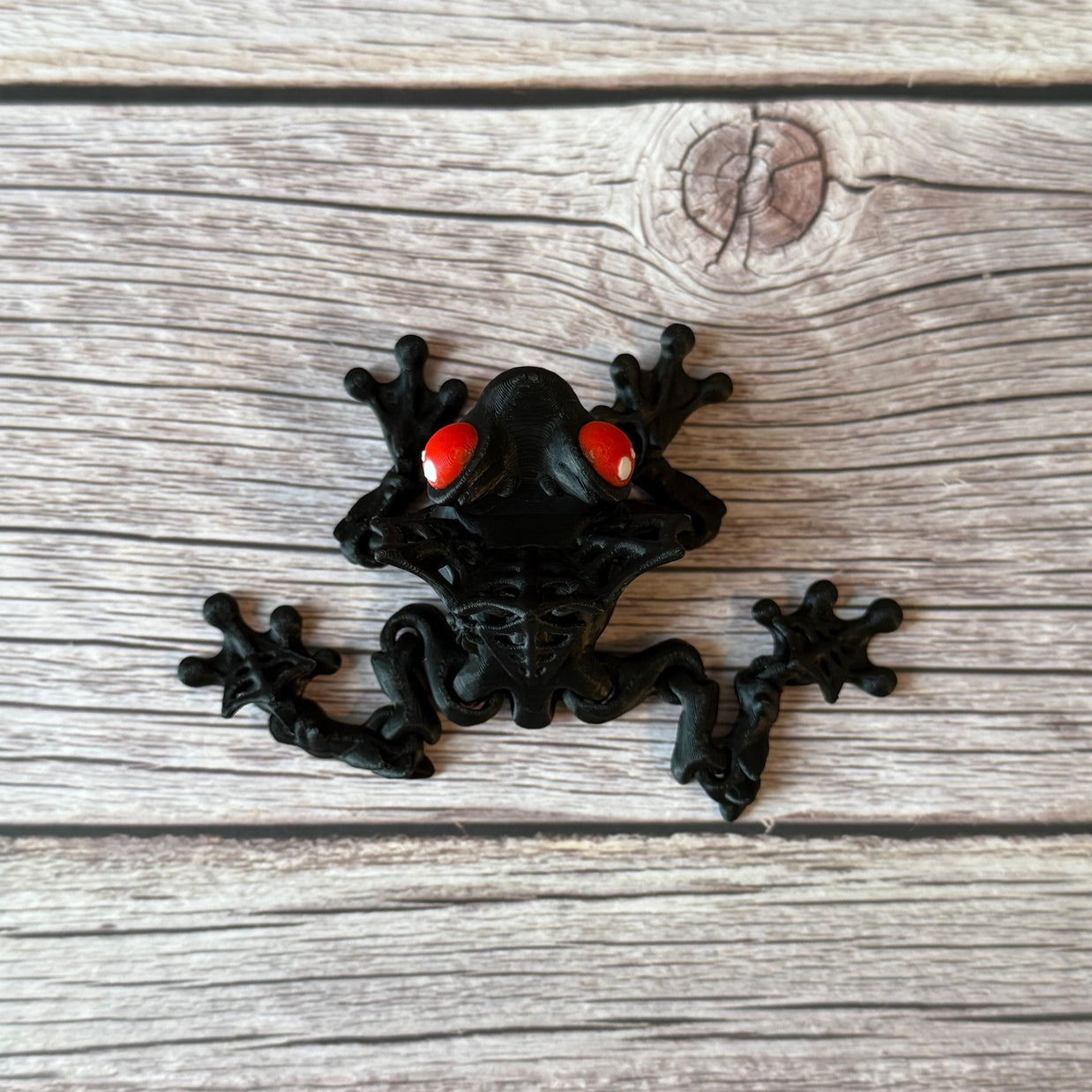 Articulated Count Frogula – 3D Printed Vampire Frog Halloween Toy