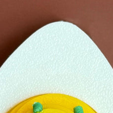 3D Printed Egg Clicker Keychain | Silent or Clicky | Hard Boiled or Deviled Egg Fidget