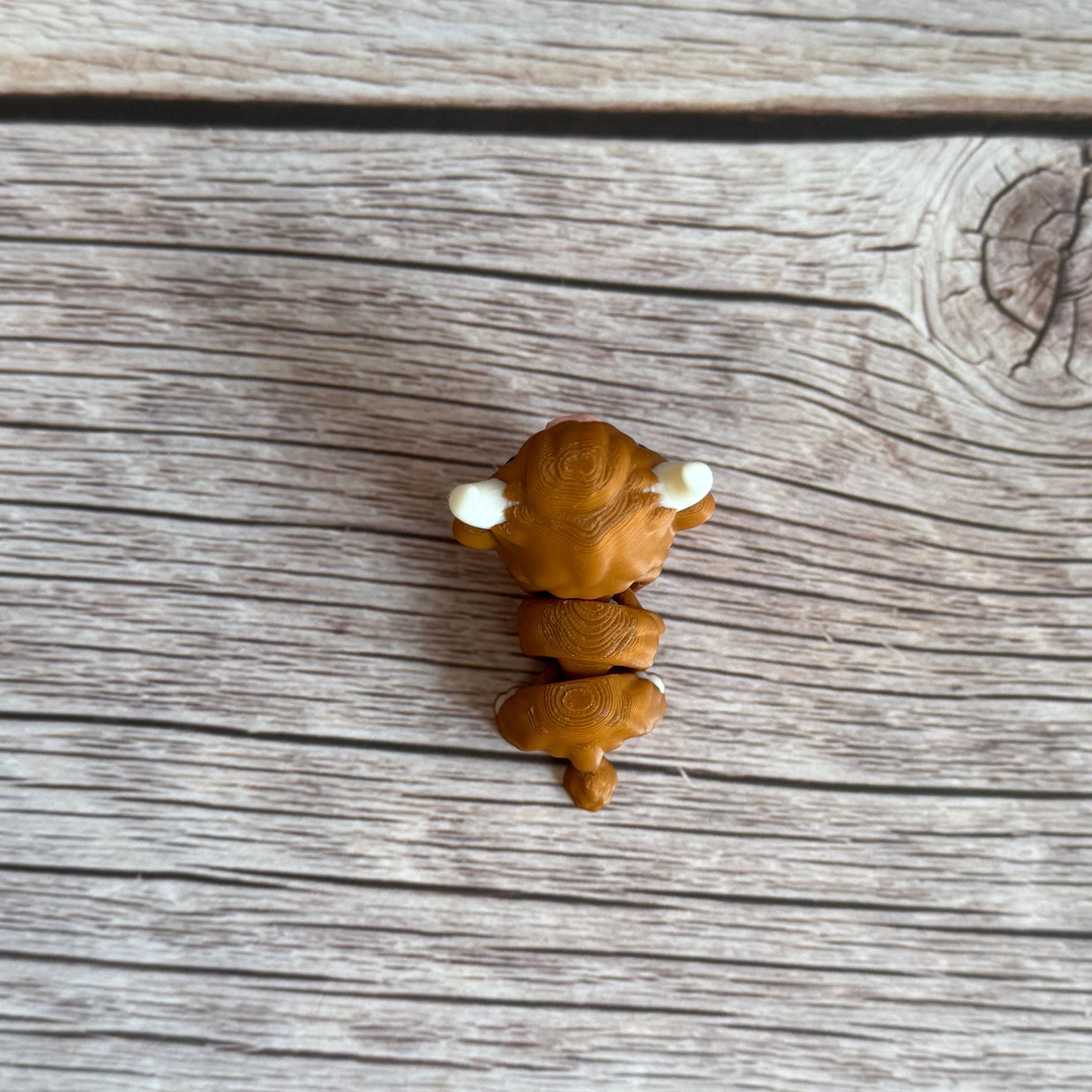 Mini 3D Printed Articulated Highland Cow – Cute Scottish Cow Toy