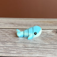 Mini Articulated Whale – 3D Printed Cute Ocean Fidget Toy