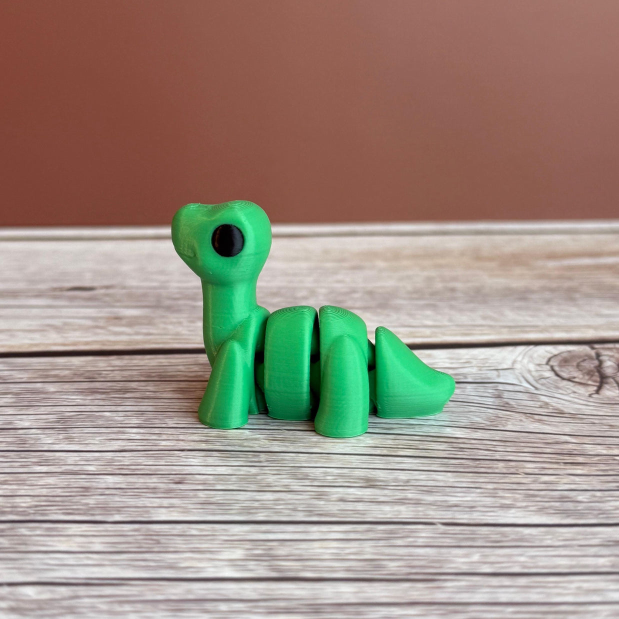 Mini Articulated Brontosaurus – 3D Printed Dinosaur Fidget Toy Gift