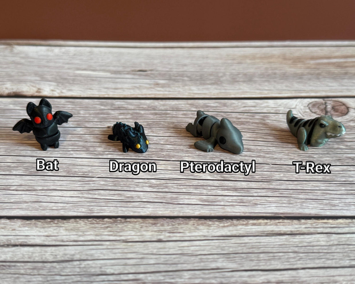 Articulated Micro 3D Printed Animals Choice of 3 Bundle – Miniature Posable Creatures, Tiny Animal Set, Cute Fidget Toys, Unique Gift Idea
