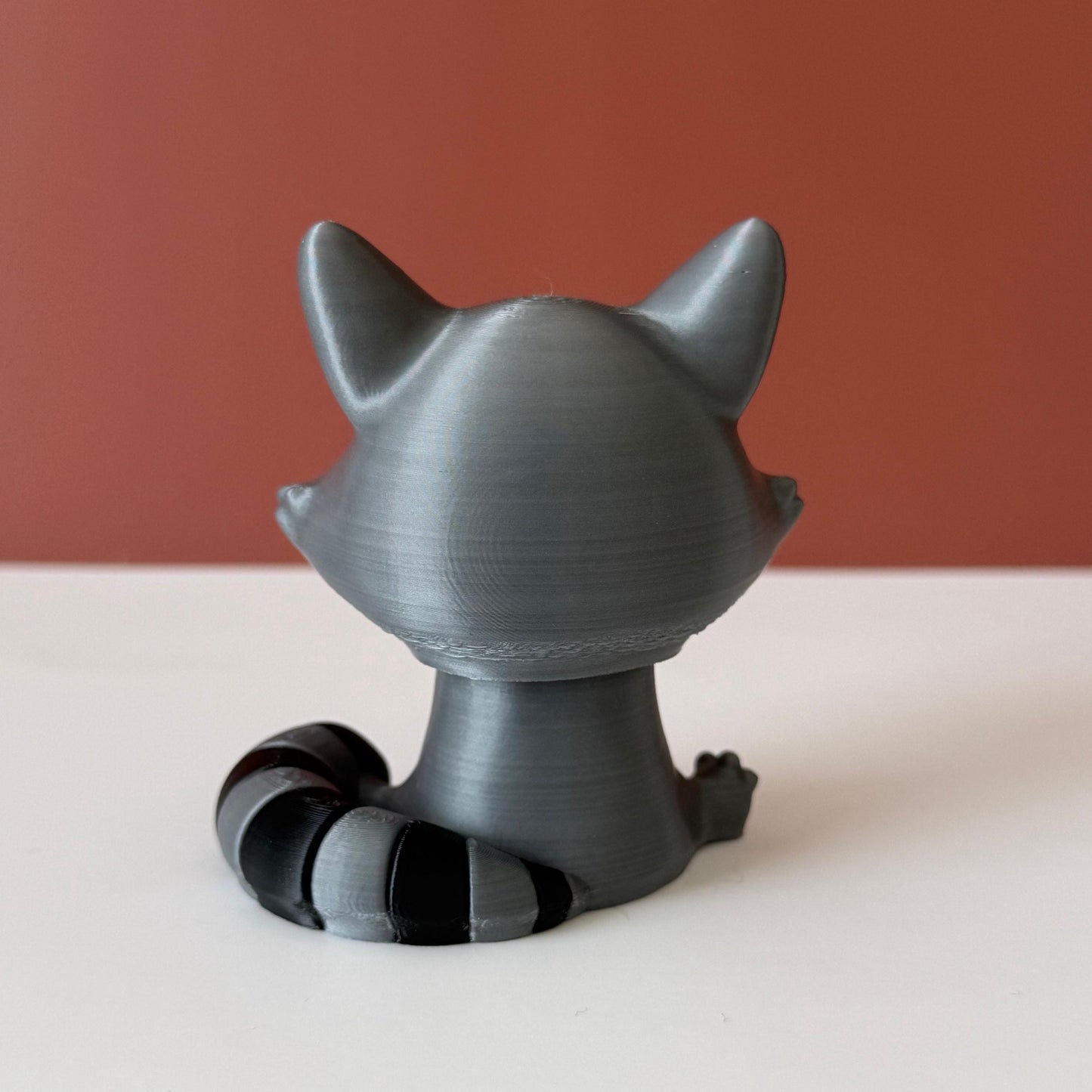 Articulated Raccoon Clicker | 3D Printed Fidget Toy | Silent or Clicky Switch | Raccoon Lover Gift