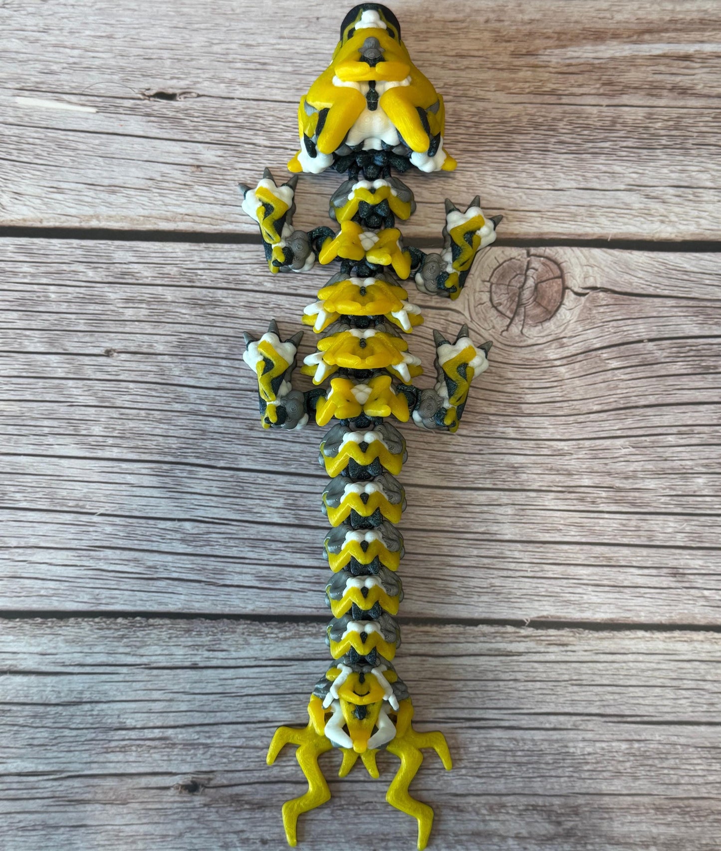 10" Baby Storm Dragon | 3D Printed Articulated Fantasy Toy | Weather Dragon Collectible