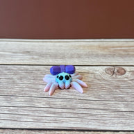 Mini Articulated Bow Spider – 3D Printed Cute Fantasy Spider Figurine with Giant Bow