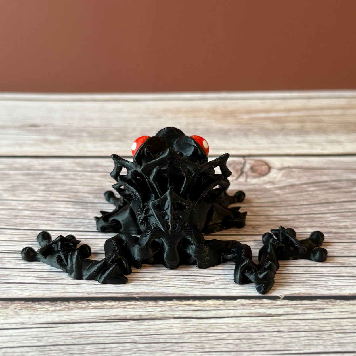 Articulated Count Frogula – 3D Printed Vampire Frog Halloween Toy