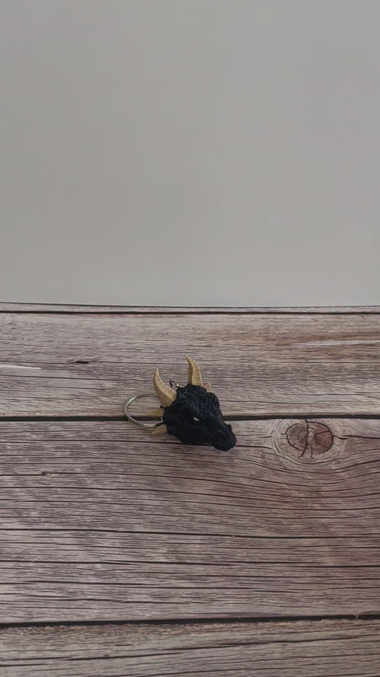 Epic Dragon Head 3D Printed Keychain – Fantasy Dragon Keyring, Mythical Creature Gift, Unique Dragon Lover Accessory, Cool Keychain