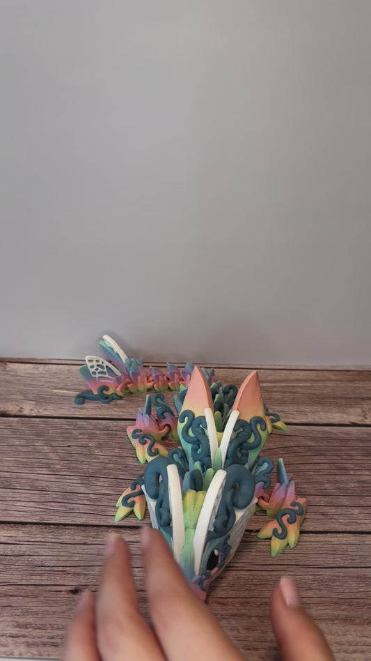 13.5" Baby Butterfly Dragon – 3D Printed Articulated Fantasy Creature