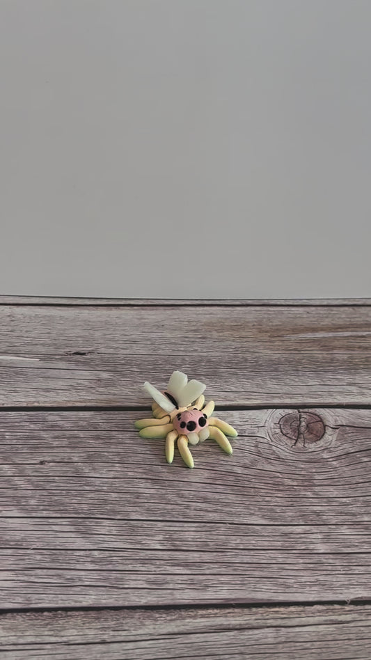 Mini Glow in the Dark Fairy Spider – 3D Printed Fantasy Insect Figurine
