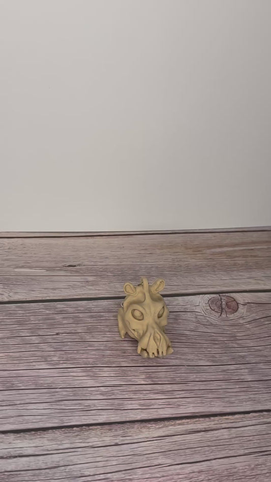 Hippo Skull 3D Printed Keychain – Unique Animal Bone Design, Wildlife Lover Gift, Cool Anatomical Charm, Gothic Accessory