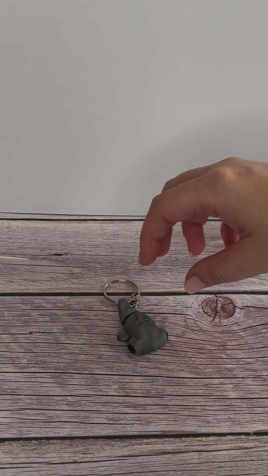 Articulated Hammerhead Shark Keychain – 3D Printed Ocean Lover Gift