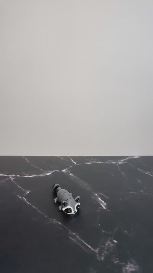 Mini Raccoon Figurine – 3D Printed Cute Woodland Animal