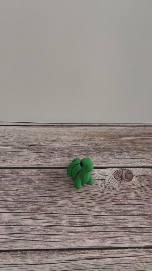 Mini Articulated Brontosaurus – 3D Printed Dinosaur Fidget Toy Gift