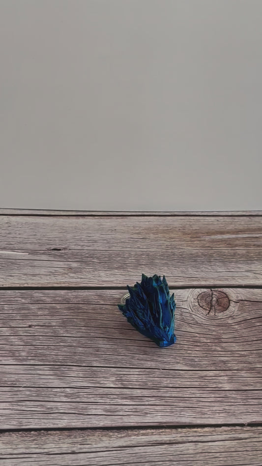 Jellyfish Dragon Head 3D Printed Keychain – Fantasy Ocean Keychain, Mystical Sea Creature, Unique Dragon Lover Gift, Aquatic Accessory