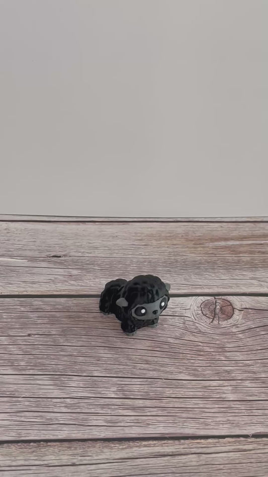 Articulated Mini Black Sheep – 3D Printed Cute Fidget Animal Toy